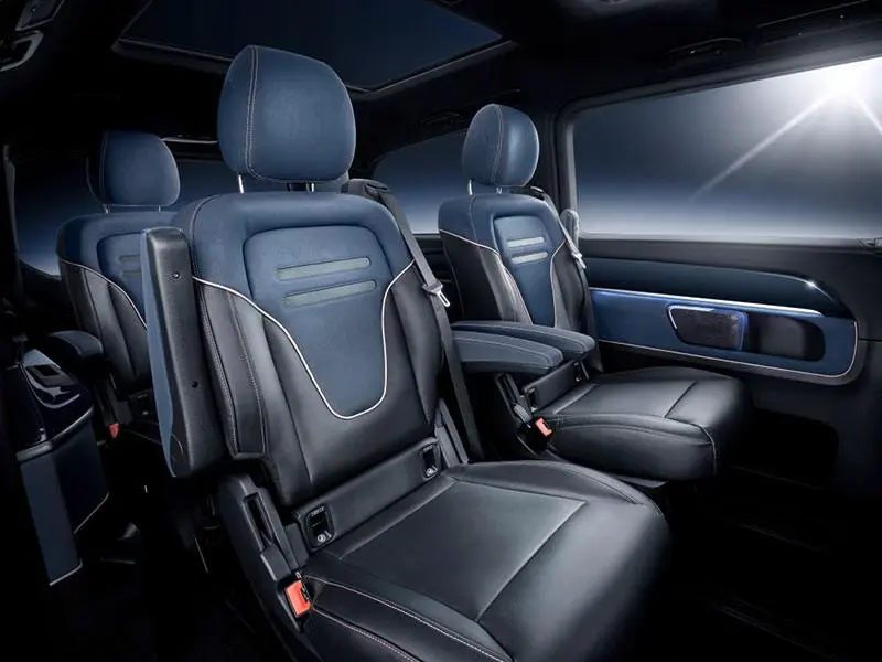 Mercedes-Benz EQV detalle plazas traseras