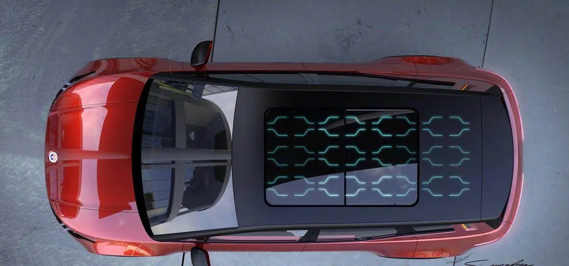 Detalle del techo solar del Fisker Ocean