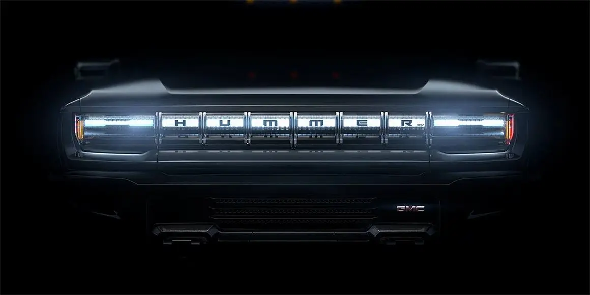 Foto del teaser de la Hummer el&eacute;ctrica de GMC
