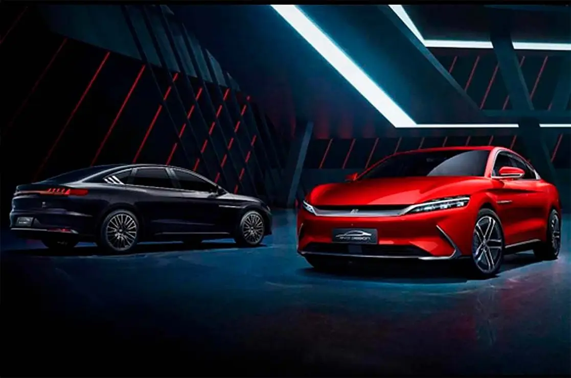 Foto de la berlina el&eacute;ctrica BYD Han EV