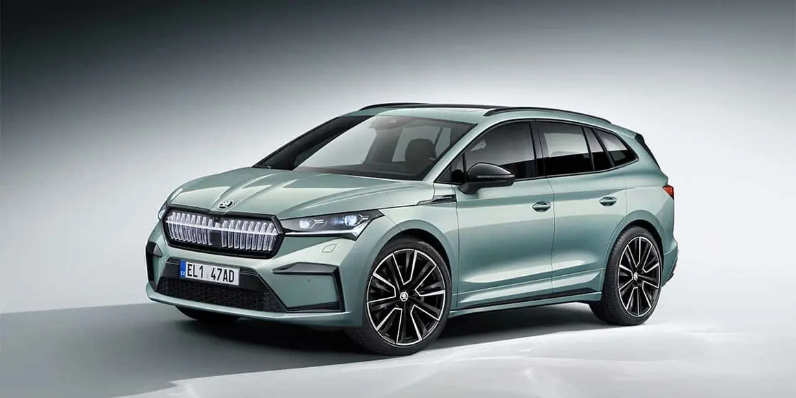 Foto exterior del nuevo Skoda Enyaq IV, SUV 100% el&eacute;ctrico