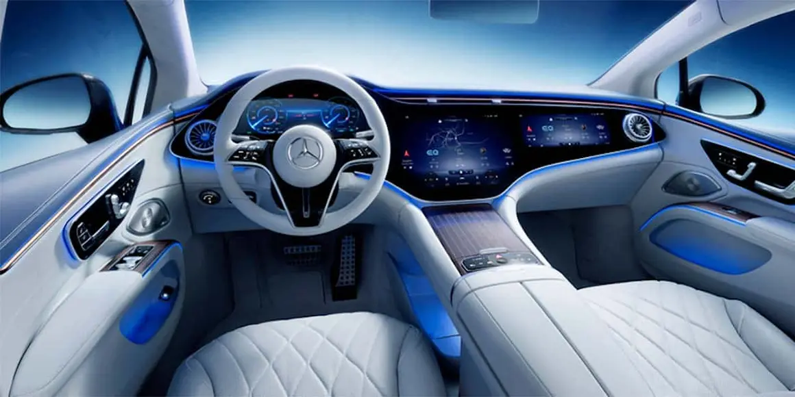 Interior del Mercedes-Benz EQS