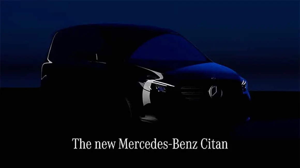 Foto de la silueta de la nueva Mercedes-Benz Citan