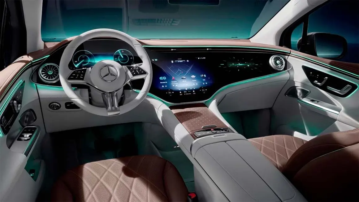 Interior del Mercedes-Benz EQE SUV