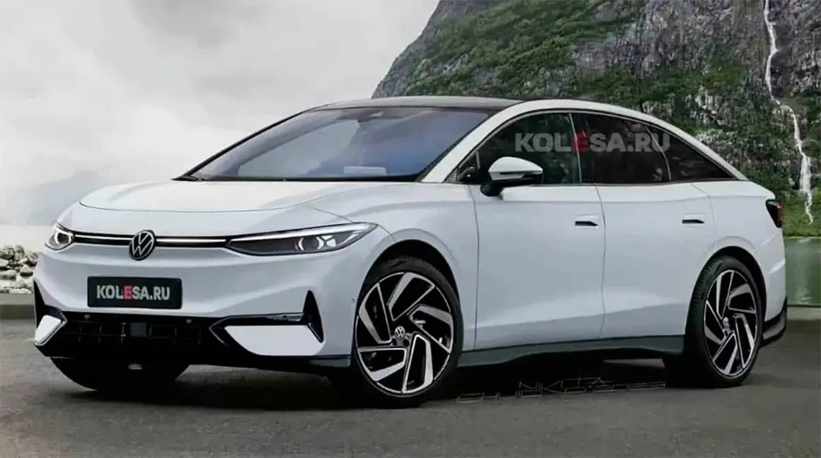 Render del posible dise&ntilde;o del VW ID.7