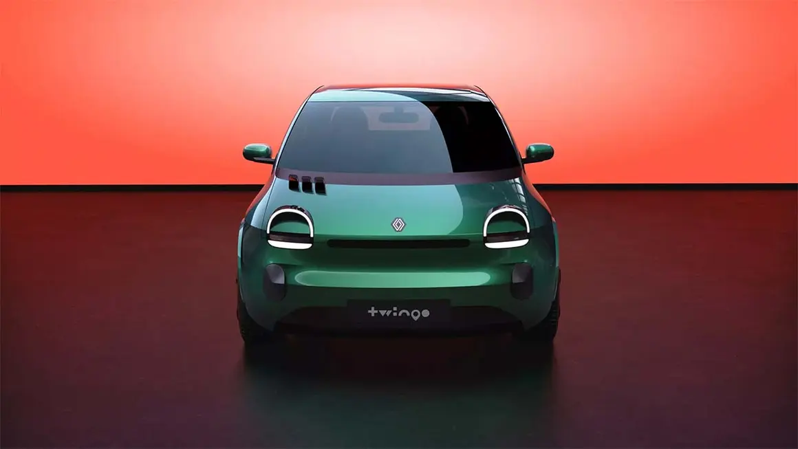 Vista frontal del nuevo Renault Twingo