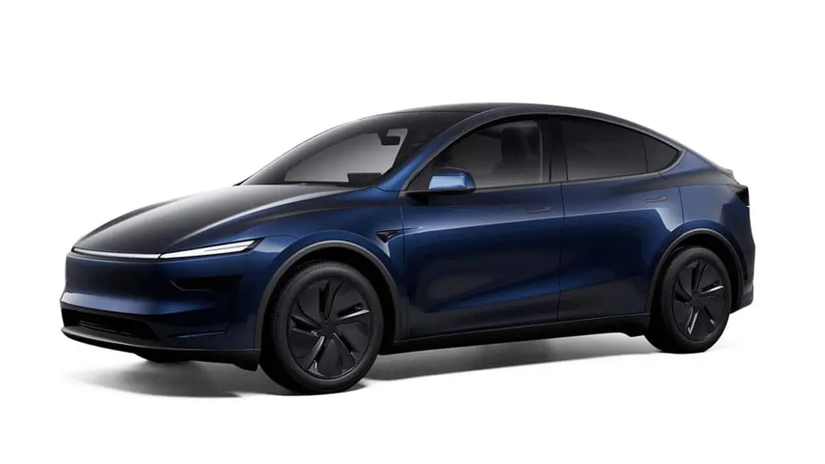 Tesla Model Y en azul marino