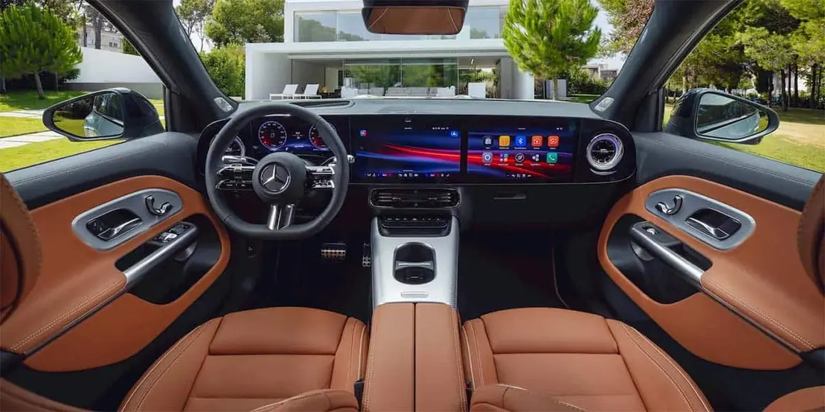 Interior del Mercedes GLB EV