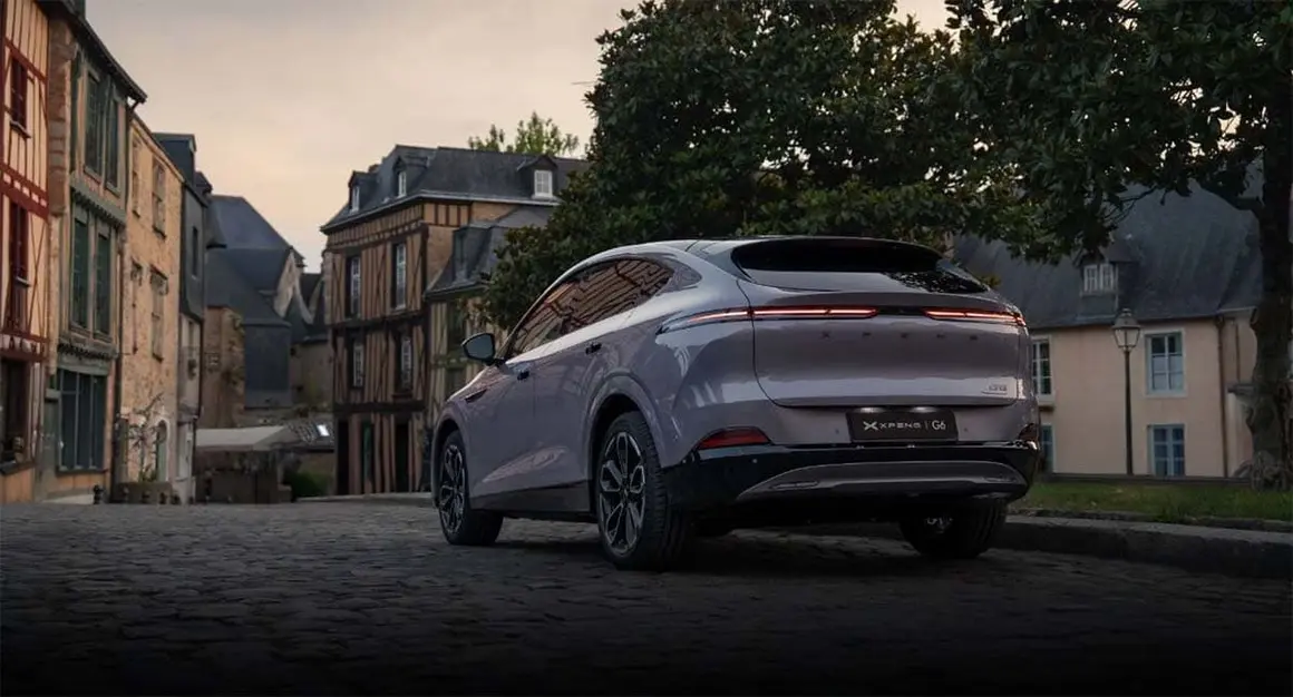 Vista trasera del Xpeng G6