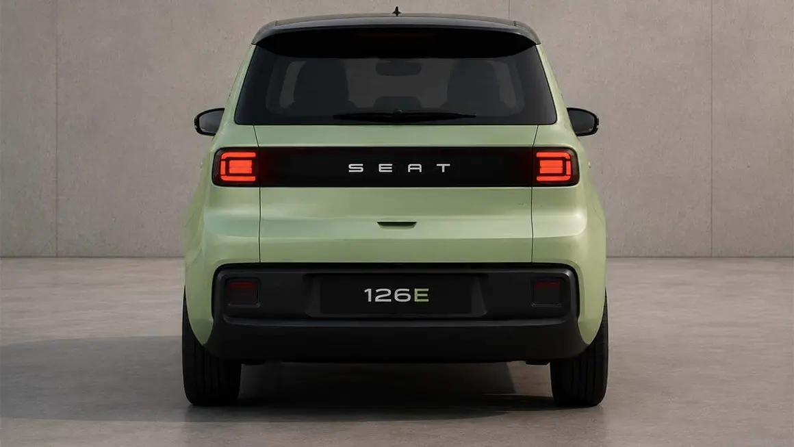 Vista trasera del SEAT 127