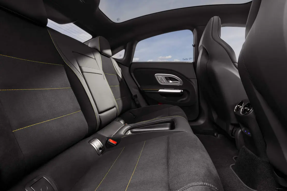 Der neue elektrische Mercedes-AMG CLA 45 4MATIC+.

Exterieur Farbe: MANUFAKTUR graphit grau magno

Interieur Polster: ARTICO/Microcut schwarz / racegelb

Energieverbrauch kombiniert: 18,7‒16,5 kWh/100 km | CO₂-Emissionen kombiniert: 0 g/km | CO₂-Klasse: A

Die Angaben sind vorl&auml;ufig. Es liegen bislang weder best&auml;tigte Werte von einer amtlich anerkannten Pr&uuml;forganisation noch eine EG-Typgenehmigung noch eine Konformit&auml;tsbescheinigung mit amtlichen Werten vor. Abweichungen zwischen den Angaben und den amtlichen Werten sind m&ouml;glich. 

The new Mercedes-AMG CLA 45 4MATIC+ electric.

Exterior color: MANUFAKTUR graphite grey magno

Interior color: ARTICO Microcut black / race yellow

Energy consumption combined: 18.7&ndash;16.5 kWh/100 km | Combined CO₂ emissions: 0 g/km | CO₂ class: A

The figures are provisional. To date, there are no confirmed figures from an officially recognised testing organisation, nor is there an EC type-approval or a certificate of conformity containing official figures. There may be discrepancies between the figures provided and the official figures.
