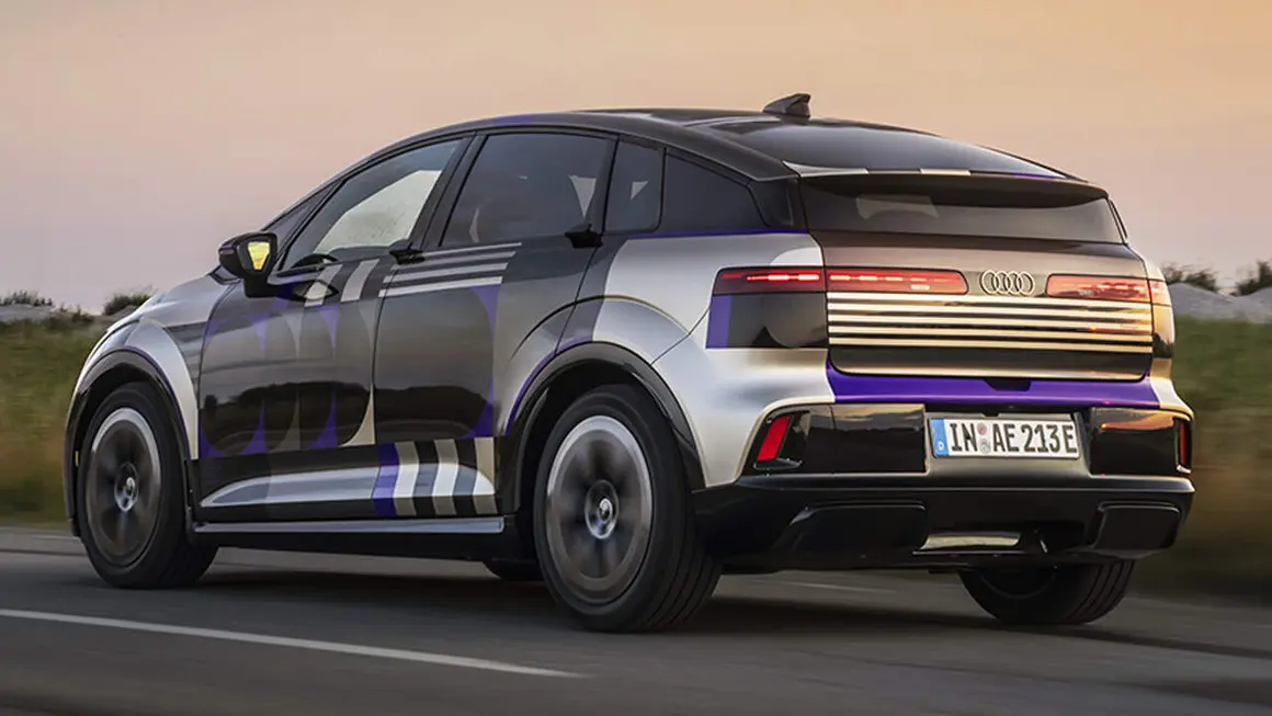 Audi A2 e-Tron (prototipo) visto desde la parte trasera