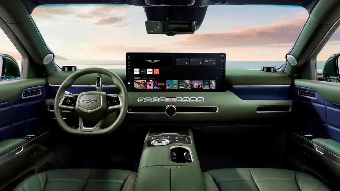 Genesis GV90 - interior color verde