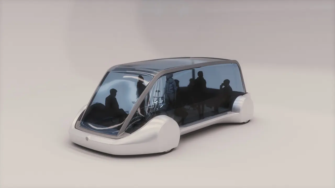 Vag&oacute;n de los t&uacute;neles de la compa&ntilde;&iacute;a The Boring Company