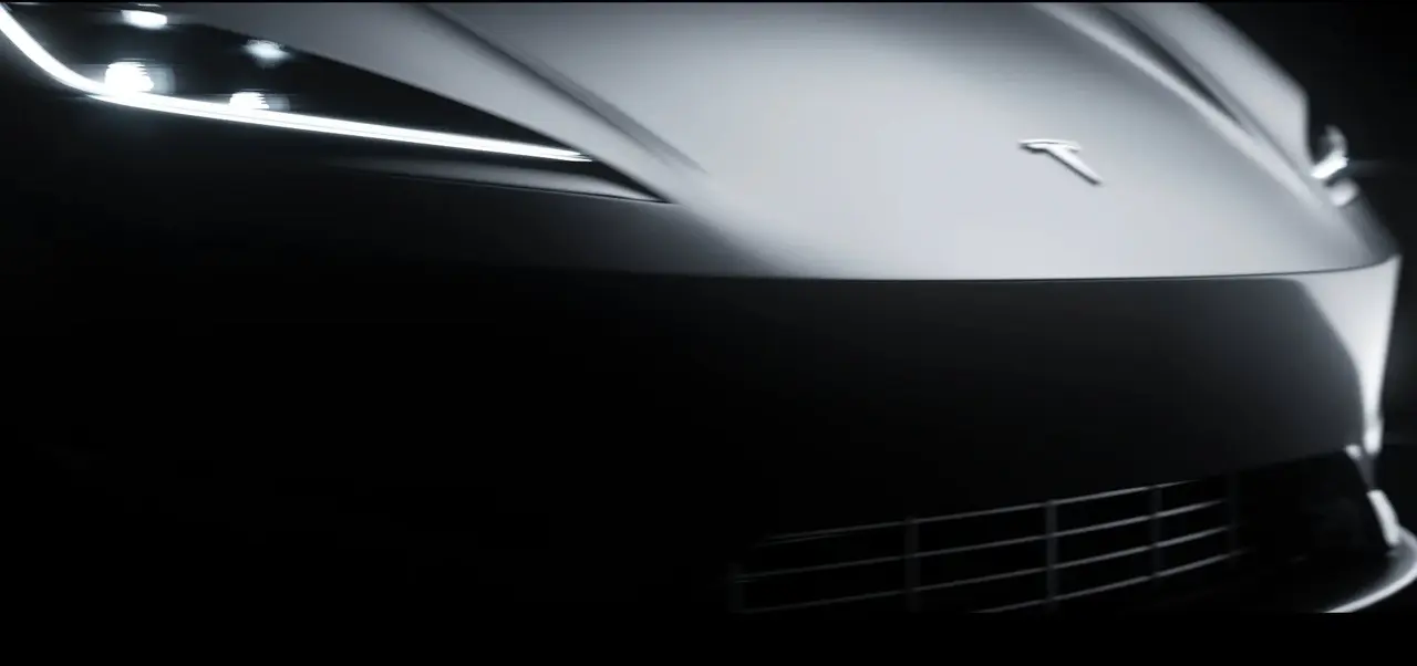 Tesla Roadster digitalizado