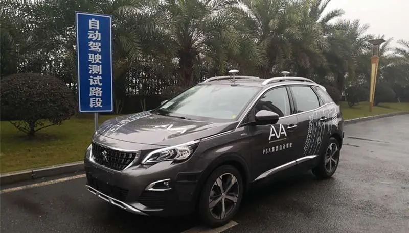 Coche aut&oacute;nomo del Grupo PSA en China