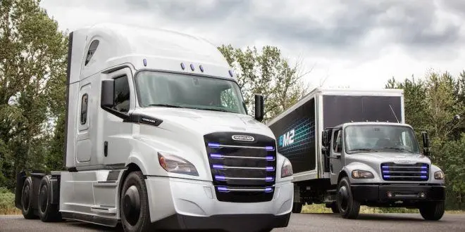 Freightliner eM2 y eCascadia