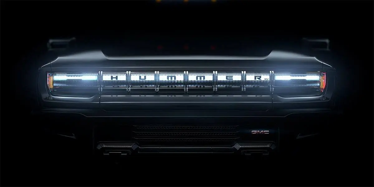 Foto del teaser de la Hummer el&eacute;ctrica de GMC