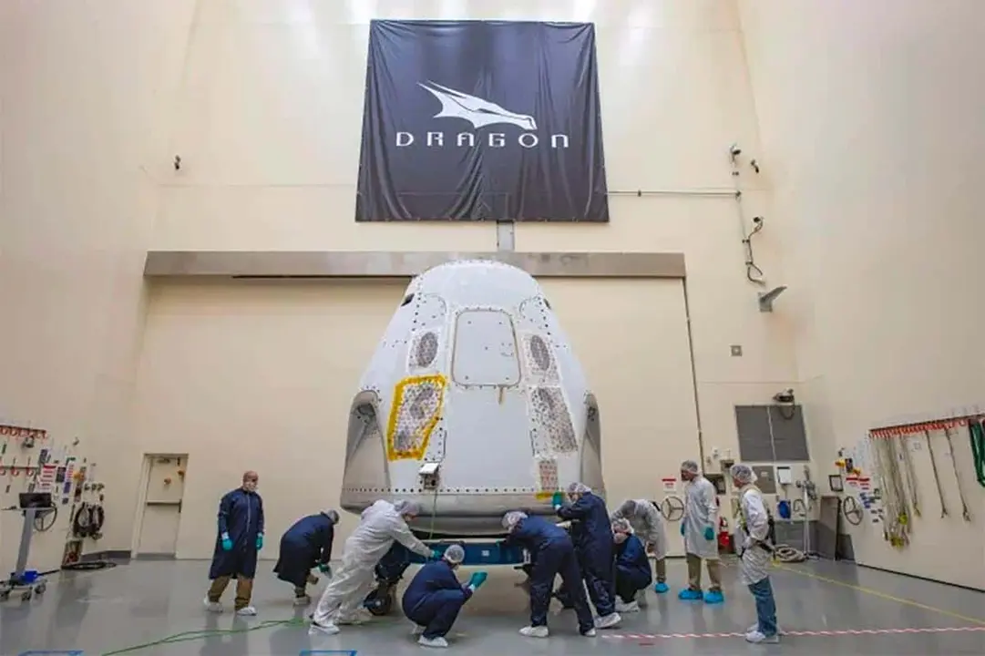 nave Crew Dragon de SpaceX para llevar a los astronautas a la Estaci&oacute;n espacial internacional