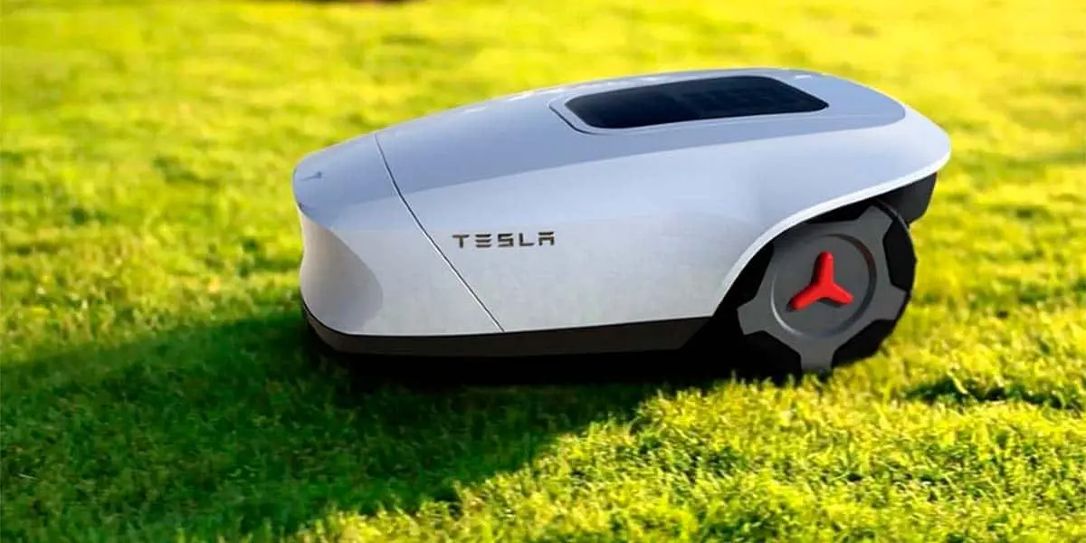 Foto conceptual de Tesla G, el cortacesped