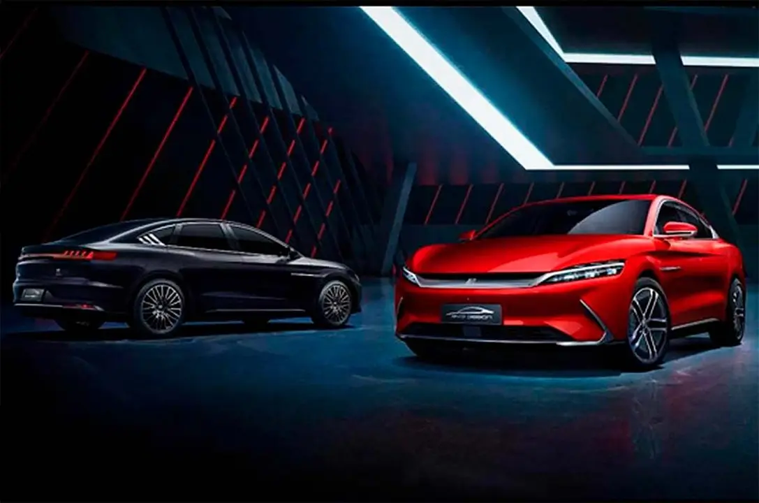 Foto de la berlina el&eacute;ctrica BYD Han EV