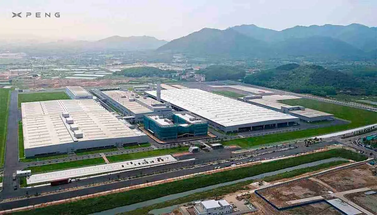 Foto de la nueva f&aacute;brica de Xpeng en China