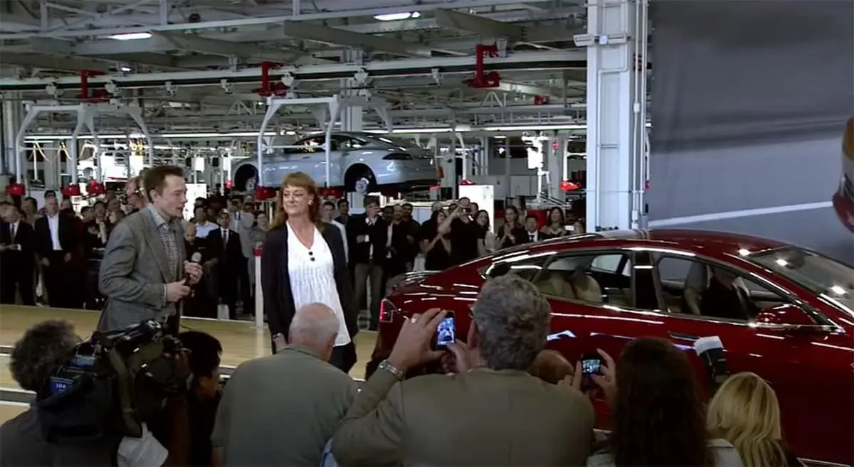Foto de las primeras entregas del Tesla Model S en 2012