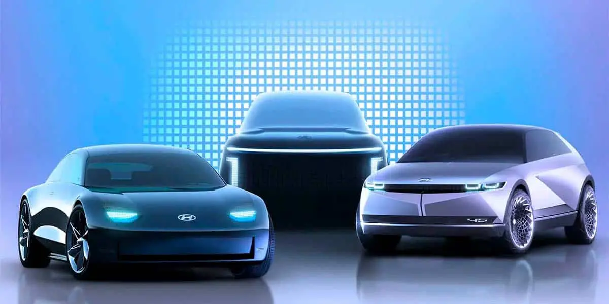 Foto de los futuros coches el&eacute;ctricos de la gama Ioniq de Hyundai