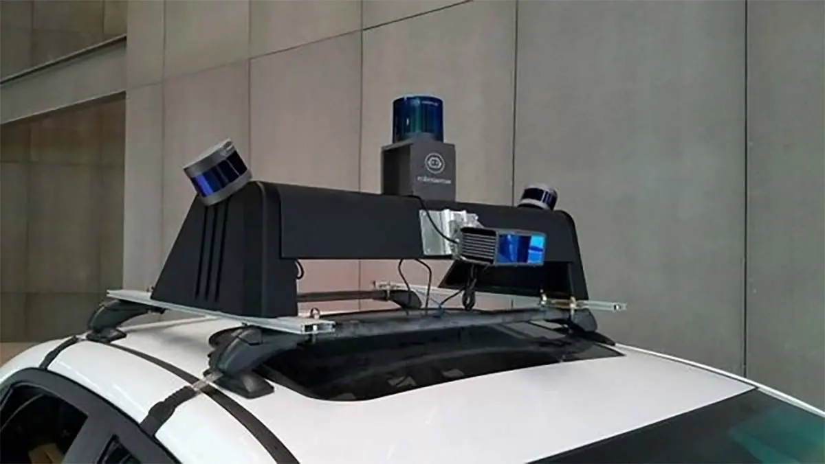 Sensor Lidar de Huawei en un coche.