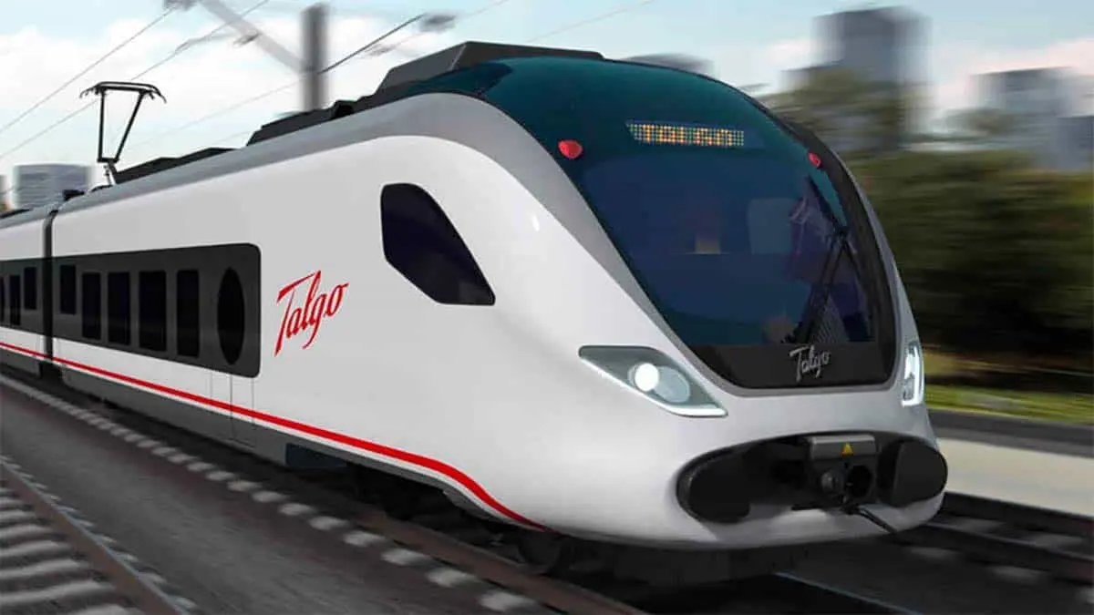 Foto de un tren de Talgo