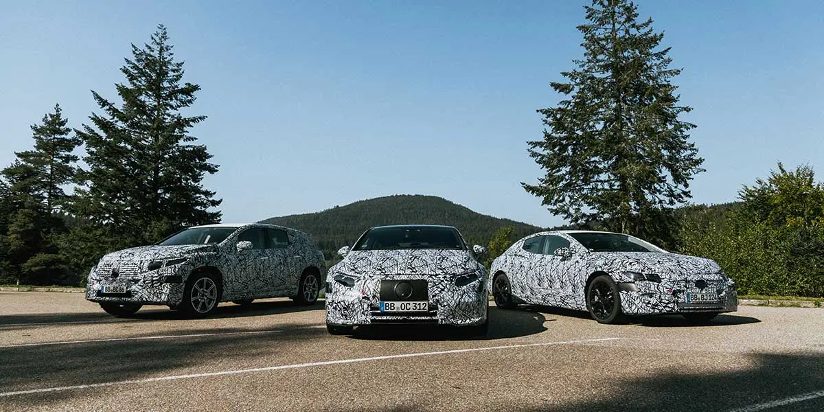 Foto de los nuevos modelos el&eacute;ctricos de Mercedes-Benz EQ