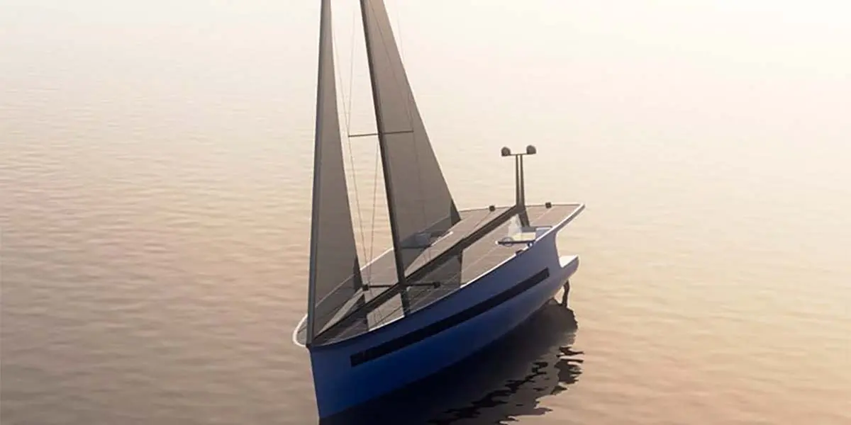 Foto del yate solar a vela y aut&oacute;nomo. P1