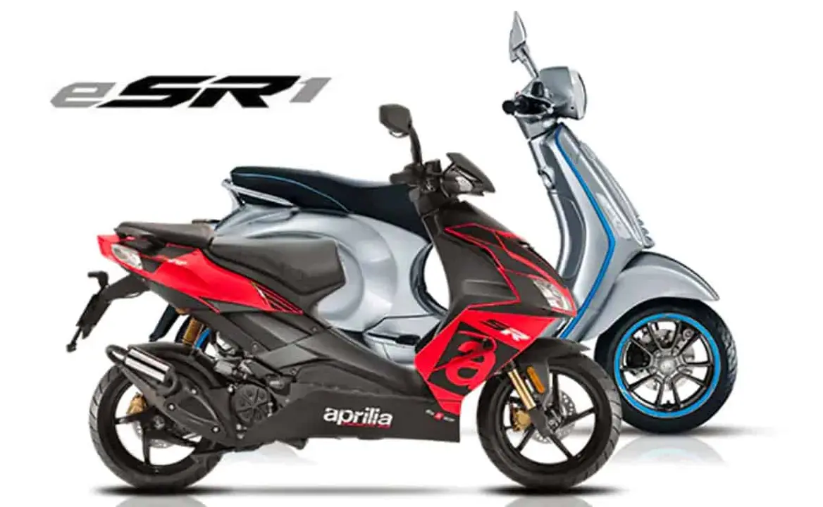 Foto de la scooter el&eacute;ctrica Aprilia eSR1