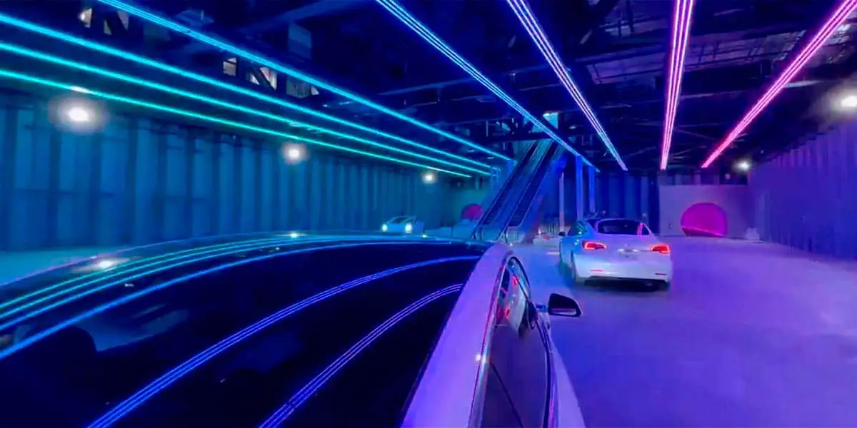 Foto de la primera estaci&oacute;n del Loop de The Boring Company en Las Vegas