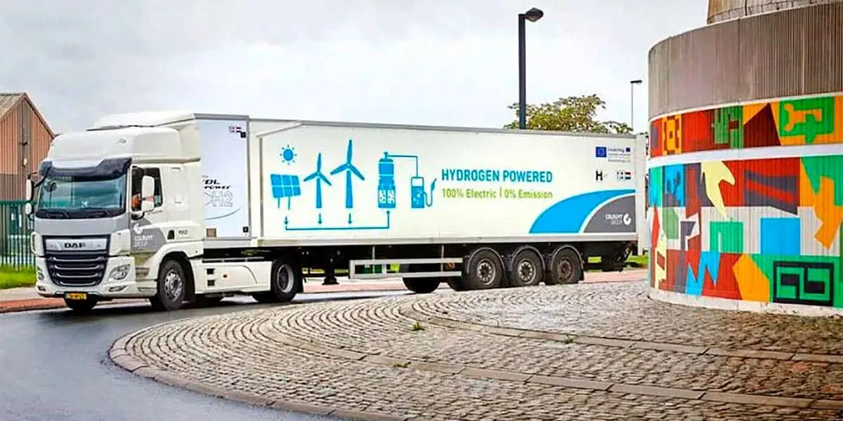 Primer cami&oacute;n de hidr&oacute;geno de 44 toneladas circulando en Europa