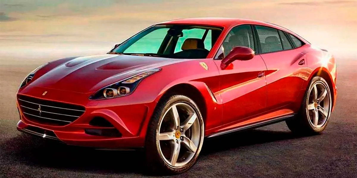 Foto del posible SUV el&eacute;ctrico de Ferrar, el Purosangue EV
