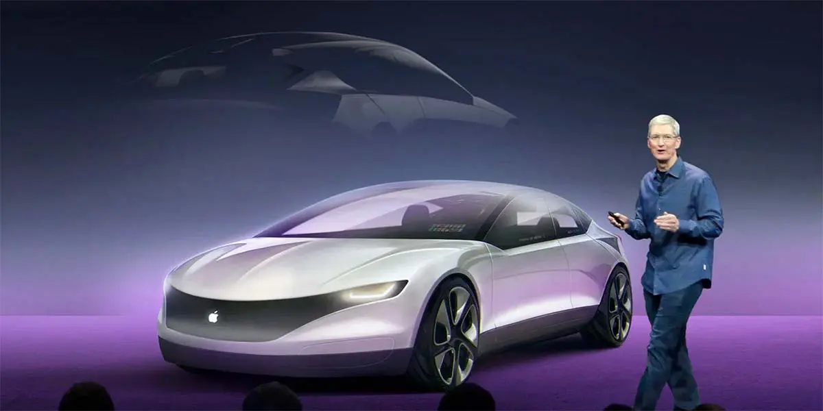 Montaje de la presentaci&oacute;n del coche el&eacute;ctrico de Apple