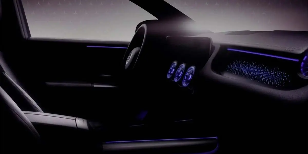 Teaser del interior del SUV compacto el&eacute;ctrico, Mercedes-Benz EQA