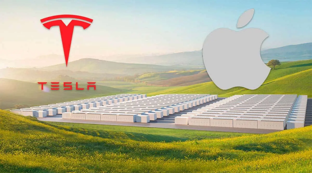 proyecto de Apple y Tesla para almacenar energ&iacute;a en bater&iacute;as