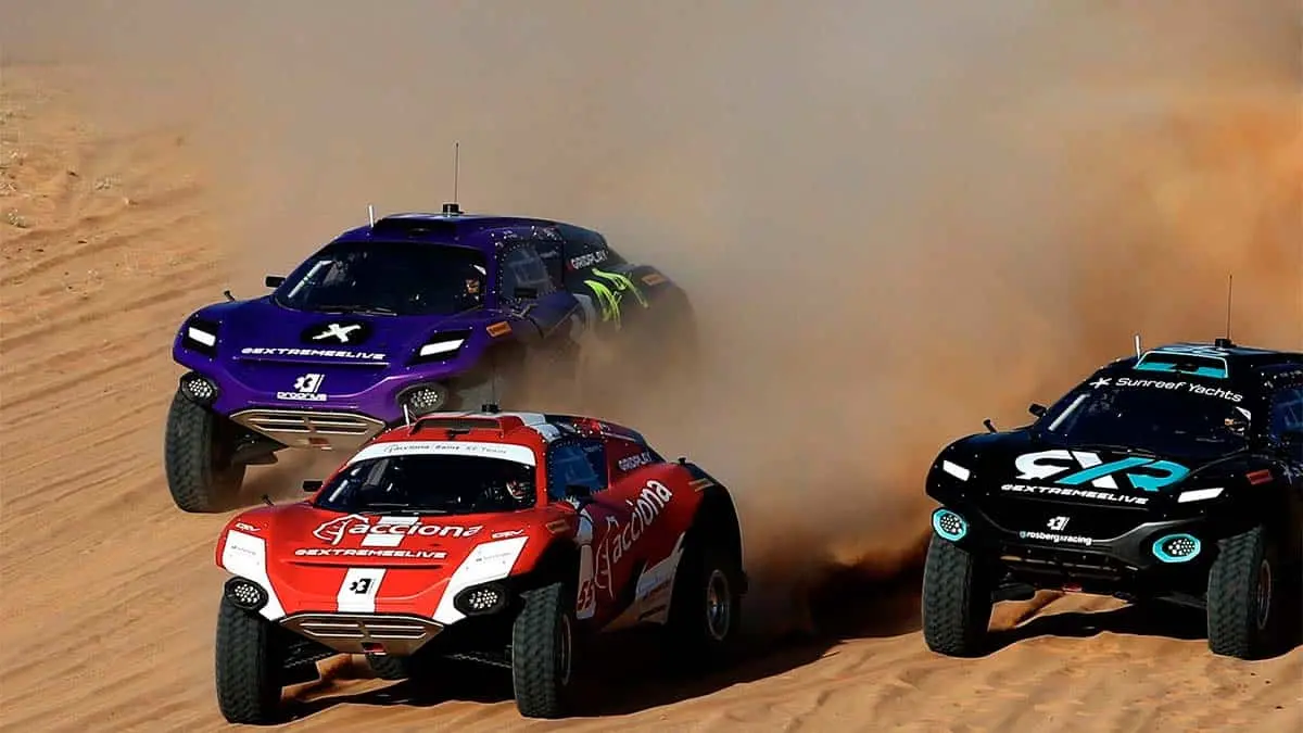 Foto de una de las sesiones de la primera carrera de Extreme E