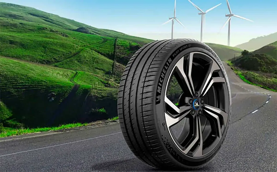 Foto del nuevo neum&aacute;tico Michelin Pilot Sport EV para coches el&eacute;ctricos