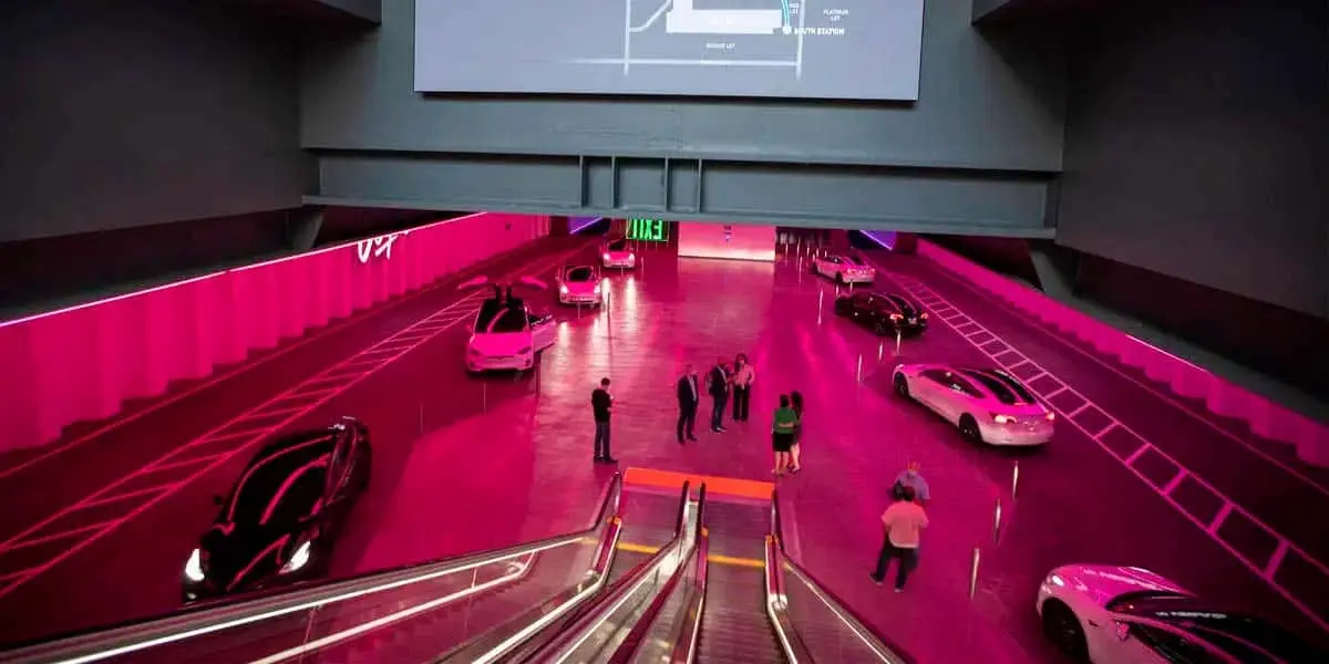 Estaci&oacute;n de The Boring Company en Las Vegas para su tunel