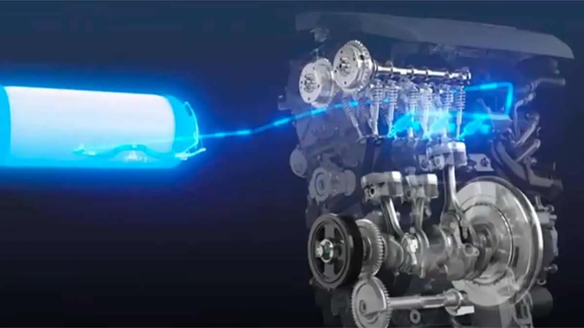 Foto del motor de hidr&oacute;geno de Toyota