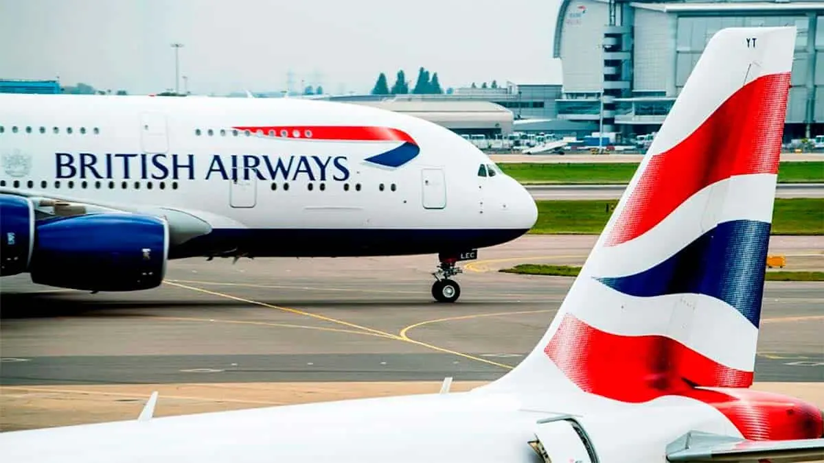 avi&oacute;n de British Airways