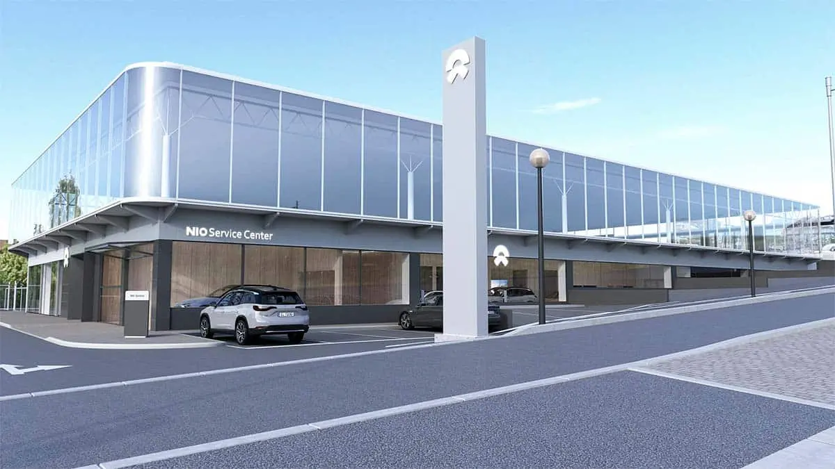 Foto del service center de NIO