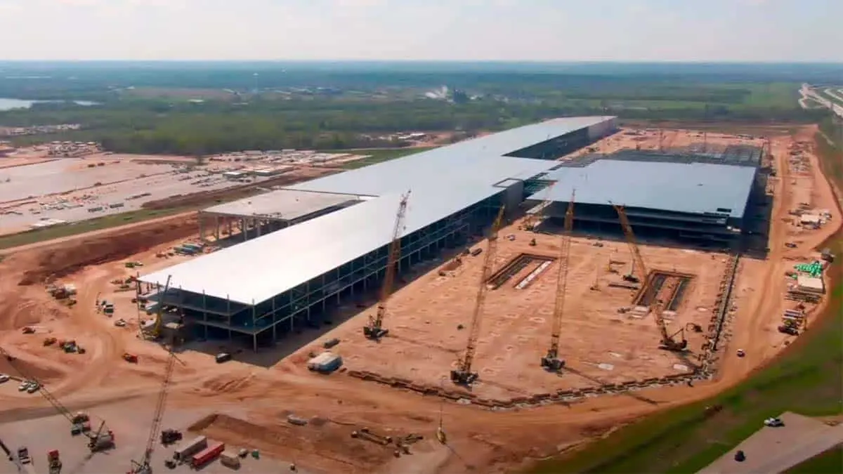 Situaci&oacute;n de las obras de la Gigafactory en Texas de Tesla