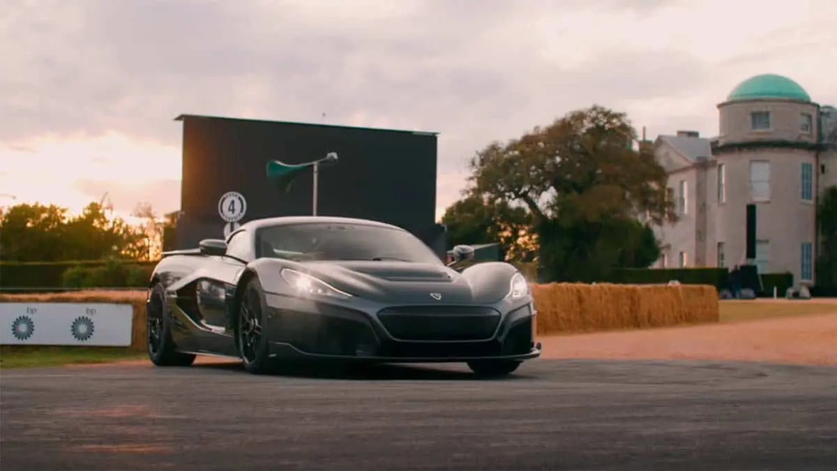 Foto del Rimac Nevera en el festival de velocidad de Goodwood