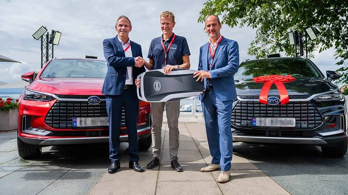 Evento primera entrega del BYD Tang en Europa (Noruega)