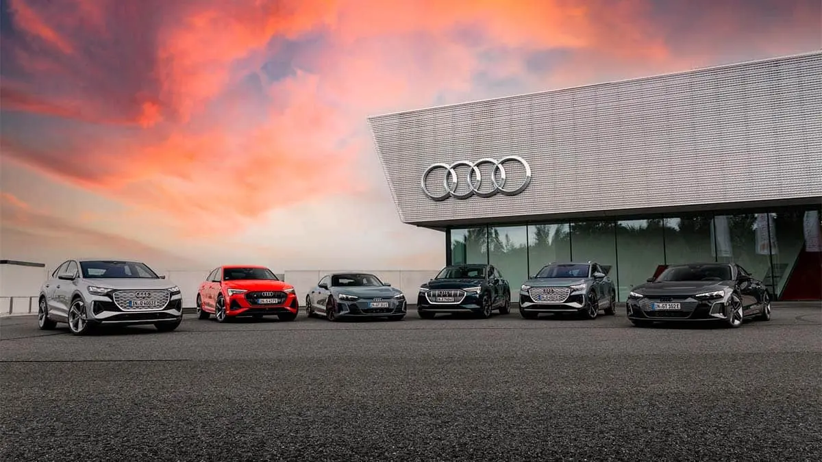 coches el&eacute;ctricos de Audi