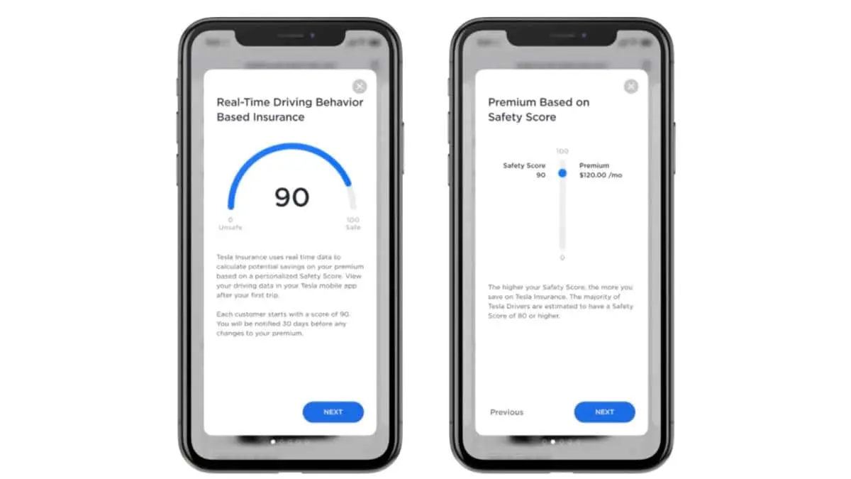 Puntuaci&oacute;n de seguridad para contratar el seguro de coche de Tesla